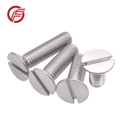 Slotted Flat Head Titanium Screws